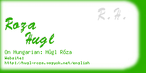 roza hugl business card
